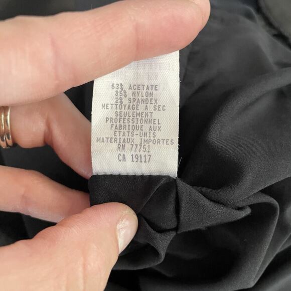 Betsey Johnson Vintage 90s Pencil Dress Size 8 M Black Y2K Whimsigoth Goth USA - Picture 11 of 16